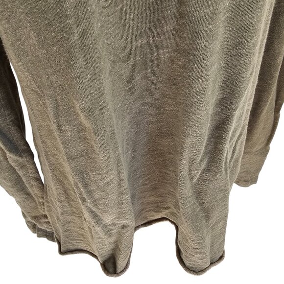 Free People FP Beach Cotton Cocoon Cowl Pullover Top Green Sz OS - Picture 5 of 12